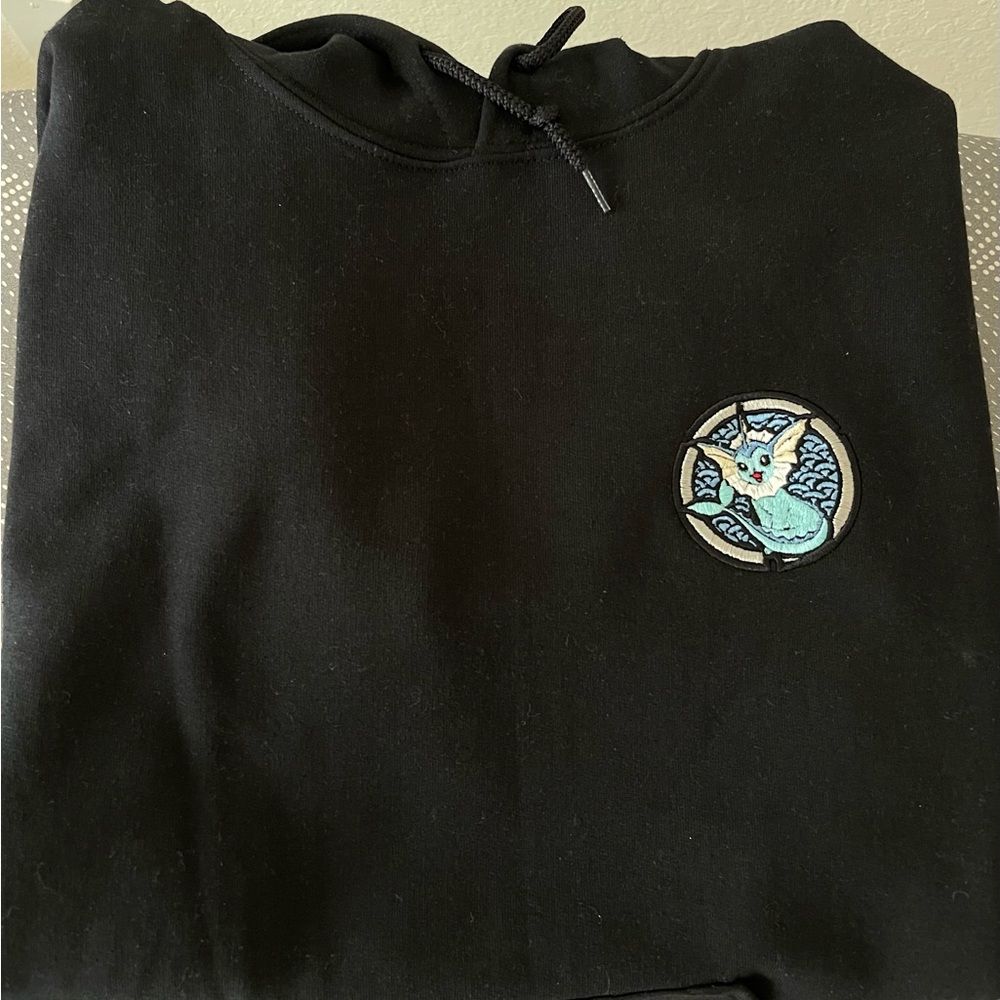 Pokemon Hoodie Vaporeon  Pokemon hoodie Embroidered hoodie Pokemon Hoodie New